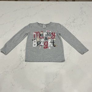 Gymboree Girls Size 4 Long Sleeve Holiday Shirt